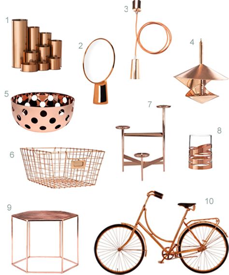 Get The Look 40 Modern Copper Home Accessories Stylecarrot