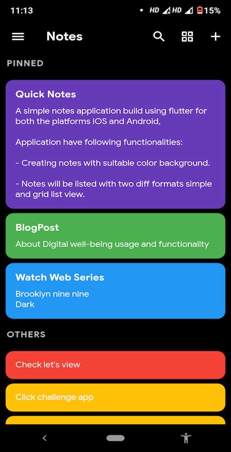 Quick Notes Flutter Android And Ios Mobile Application By