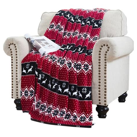 Elle Home Plush Oversized Throw Blanket Silky Soft Flannel Fleece