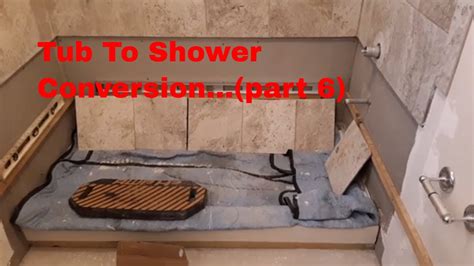 Diy Bathtub To Shower Conversion Part Youtube
