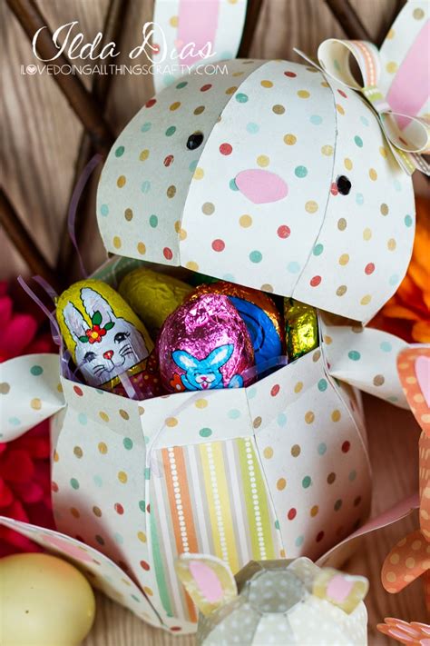 I Love Doing All Things Crafty: 3D Paper Easter Bunny Treat Box | SVGCuts