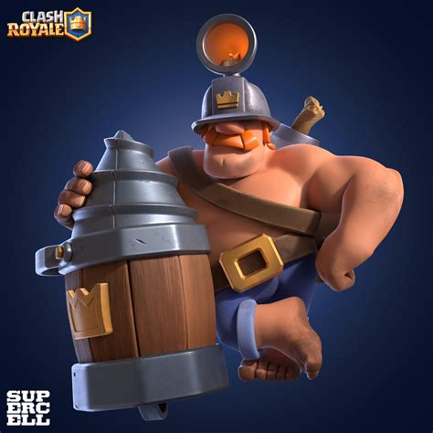 Artstation Mighty Miner Clash Royale Champion Supercell