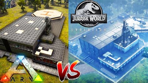 Building Jurassic World Evolution In Ark 1 Ark Survival Evolved Gameplay Youtube