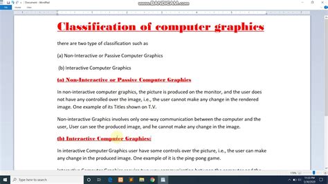 Classification Of Computer Graphics In Hindi What Is Classification