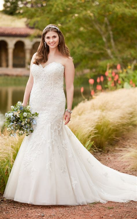 Mermaid Wedding Dresses Plus Size Sparkling Mermaid