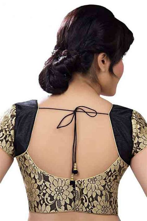 Indian Saree Blouse Designs In For Front And Back Neck