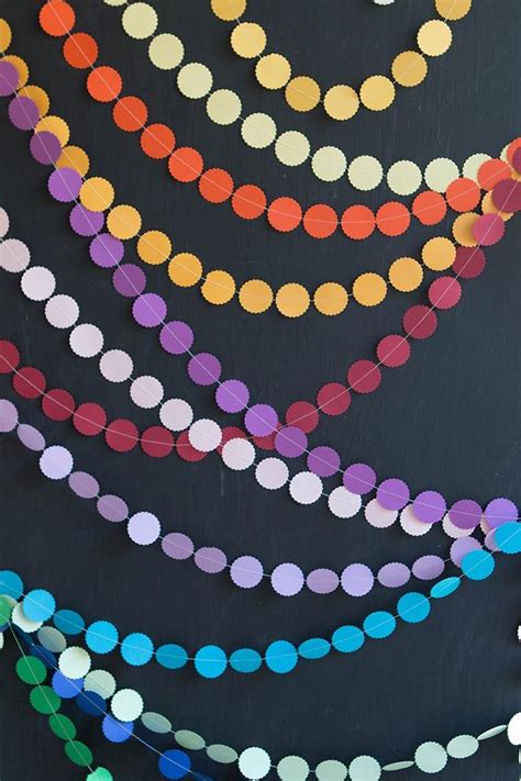 How To Easy Sewn Paper Garlands Kiddos Paper