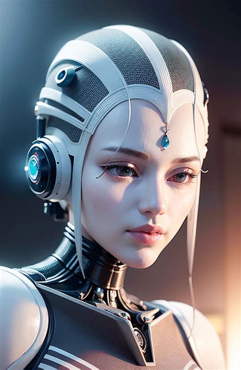 Female Cyborg Cyberpunk Art Robot Girl Women Robots Woman