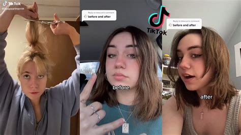 Trying The One Minute Mullet Hack Tiktok Compilation Youtube