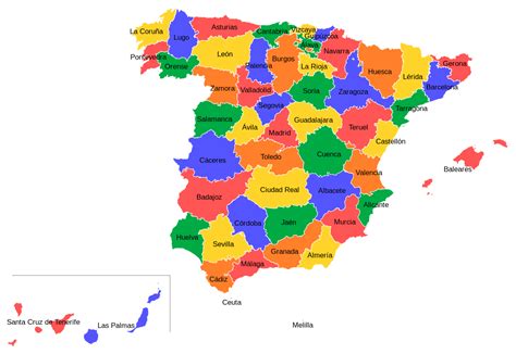 In onderstaande tabel staan de provincies van spanje vermeld. Provincies van Spanje - Wikipedia