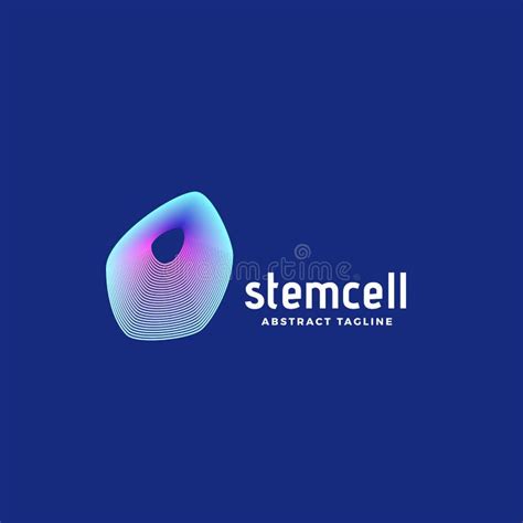 Stem Cell Abstract Vector Sign Emblem Or Logo Template Elegant