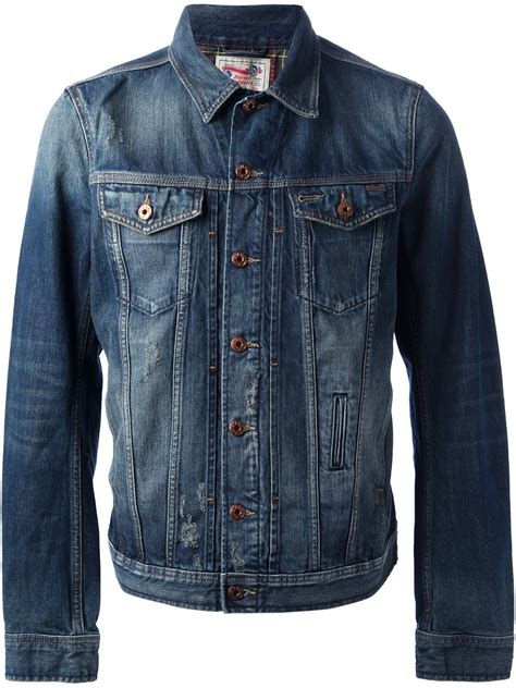 Diesel Denim Jacket In Blue For Men Lyst