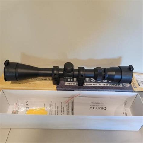 Barska 3 9x40mm Rifle Scope With Rings And Covers Black Deer Hunting
