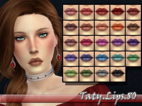 Taty Lips 80 By Tatygagg At Tsr Sims 4 Updates