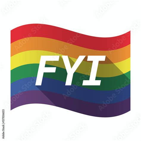 Isolated Gay Pride Flag With The Text Fyi Stock Image And Royalty