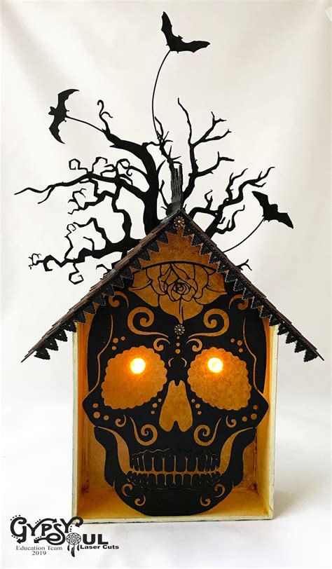 Cackleandhoot A Sugar Skull House For Halloween