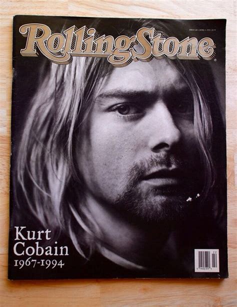 Kurt Cobain Original Rolling Stone Tribute Etsy Rolling Stone Magazine Cover Rolling Stones