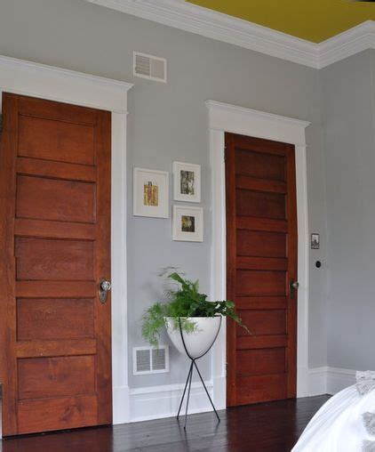 Best wall color for light wood floors. Love the baseboards and trim around the doors and the ...