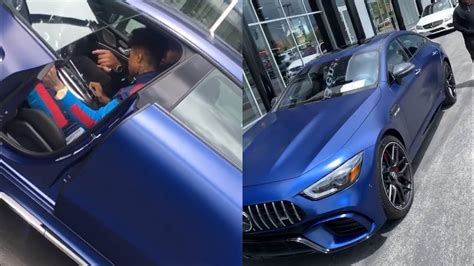 Blueface Gets New Amg Mercedes Benz From Wack 100 Youtube