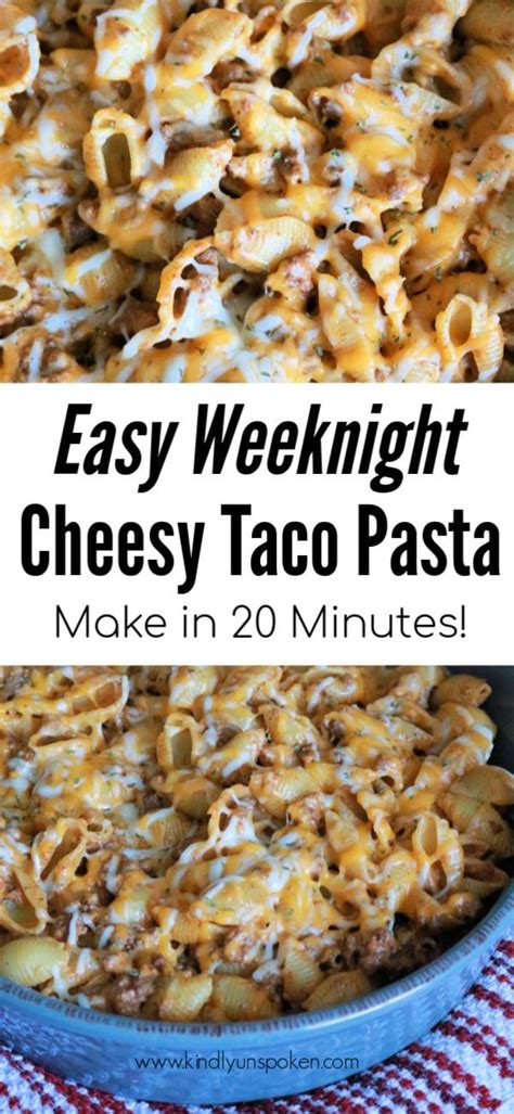 Easy Cheesy Taco Pasta With Cream Cheese Kindly Unspoken Recipe