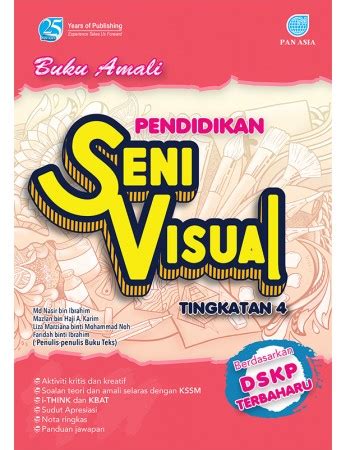 Buku ini disusun secara sistematik berserta ilustrasi bagi meningkatkan pemahaman pelajar. Buku Teks Pendidikan Seni Visual Tingkatan 4 2020