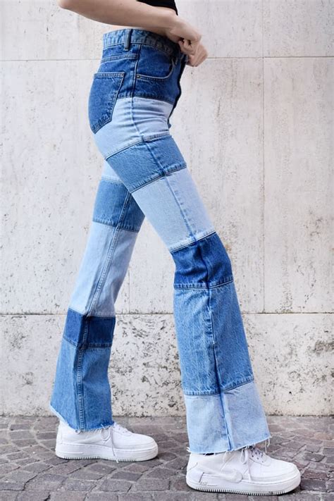 Patchwork Flared Jeans Collection 2020 Subdued