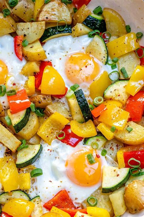 One Pan Egg And Veggie Breakfast Recipe Healthy Breakfast Recipes