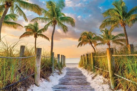 Tropical Beach Sunrise Key West Florida Canva Susanne Kremer Icanvas