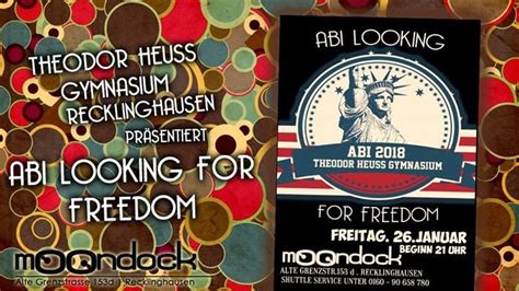 Die baustellenlogistik wird von zwei zentralen standorten aus gesteuert: Party - Abi Looking For Freedom Vorabi THG - Moondock in ...