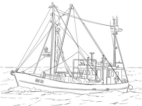 Find & download free graphic resources for small fishing boats. Fishing Boat Coloring page | Coloring pages, Whale ...