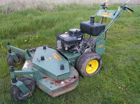 Bunton 48 Walk Behind Lawn Mower With Bagger For Sale