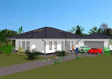 Für sie empfohlene häuser von ytong bausatzhaus. Bungalow Vorderansicht - Kompakt mit Garage | Haus ...
