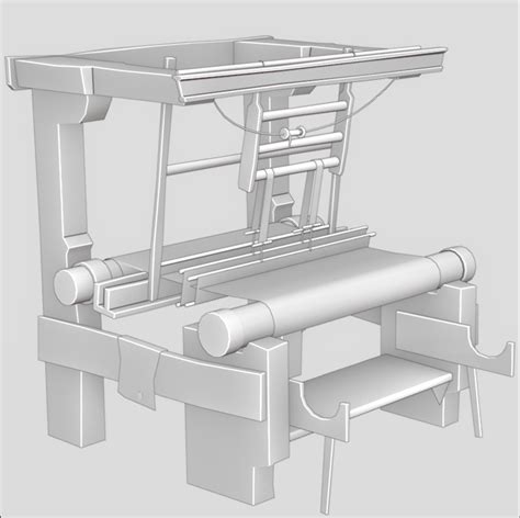 3d Medieval Loom Game Ready 3d Model Turbosquid 1958542