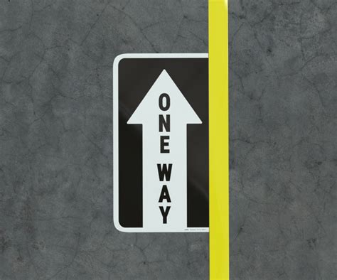 One Way Arrow Floor Marking Sign Creative Safety Supply