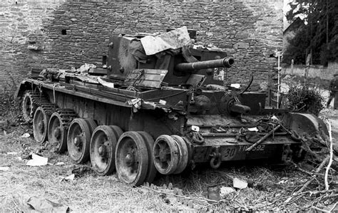 Destroyed British Cromwell Near Villers Bocage Normandy Destroyed By