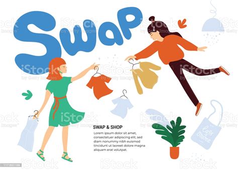 Swap And Shop Illustration Stock Illustration - Download ...