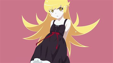 Wallpaper Illustration Blonde Long Hair Monogatari Series Anime