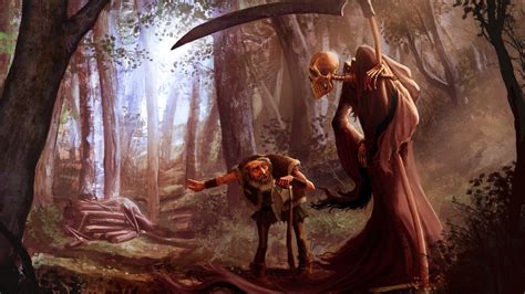 Reapers Reaper Death Forest Fantasy Art Skull Skeleton Dead