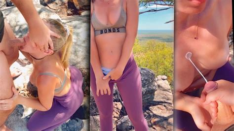 Lost Bet Stepsis Loses Bet And Has To Suck My Cock And Fuck On Hiking Trail