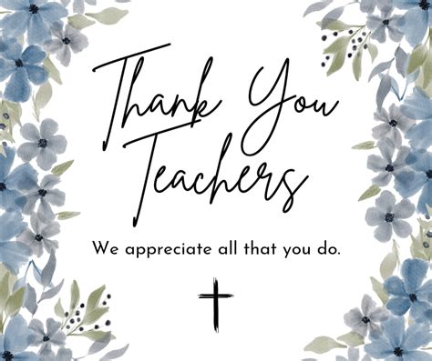 Thank You Sunday School Teachers Morrison Zion Lutheran