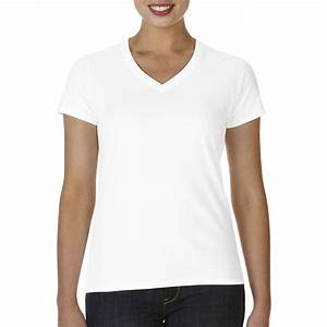 Gildan Softstyle Ladies V Neck T Shirt White Shopee Philippines