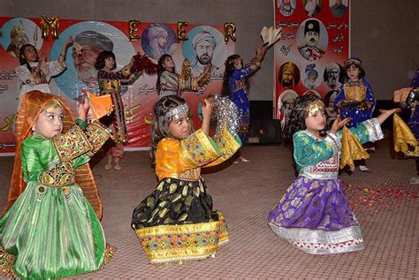 Children Performing Folk Dance During A Program On Pashtun Community