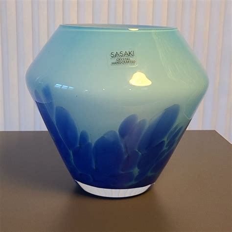 Sasaki Accents Sasaki Crystal Handcrafted Vase Poshmark