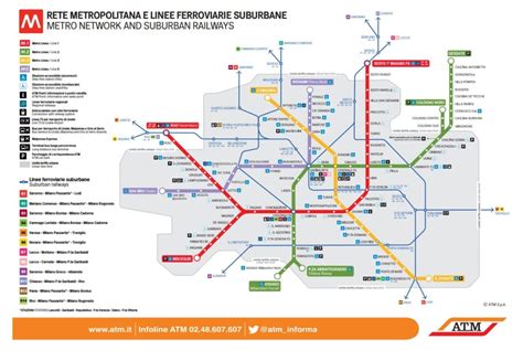 Milano Trasporti Atm Presenta La Nuova Mappa Della Metropolitana