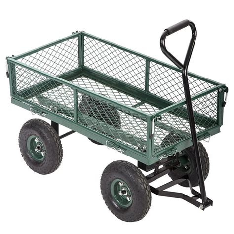 Heavy Duty Outdoor Steel Utility Cart Wagon