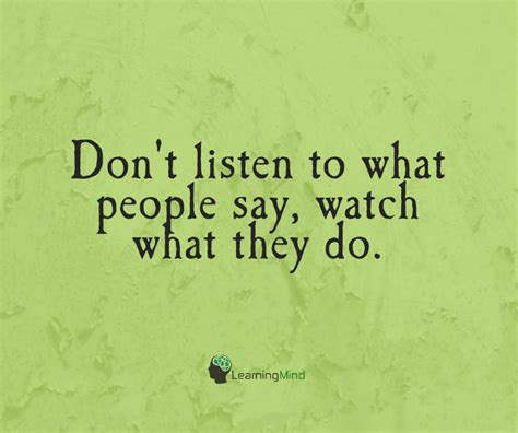 Dont Listen To What People Say Learning Mind