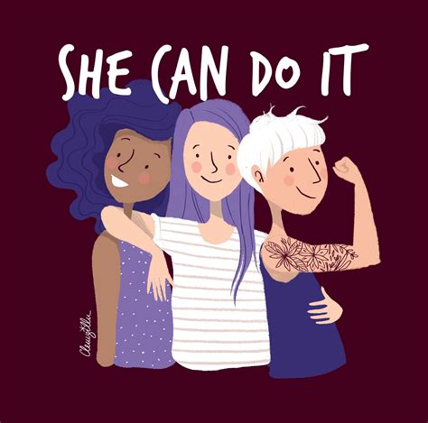 She Can Do It — Clemzillu Illustratrice And Pattern Designer Freelance