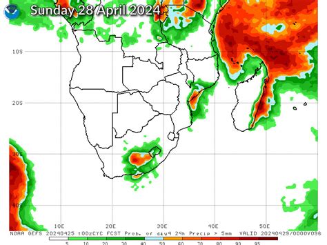 Sa South African Rainfall Forecasts Data Reenval Voorspelling Suid