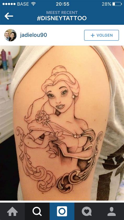 Belle Tattoo Disney Tattoos Disney Sleeve Tattoos Beauty And The