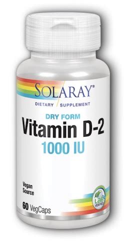 So what are the differences. Dry Vitamin D2 1,000 IU 60 Vcaps